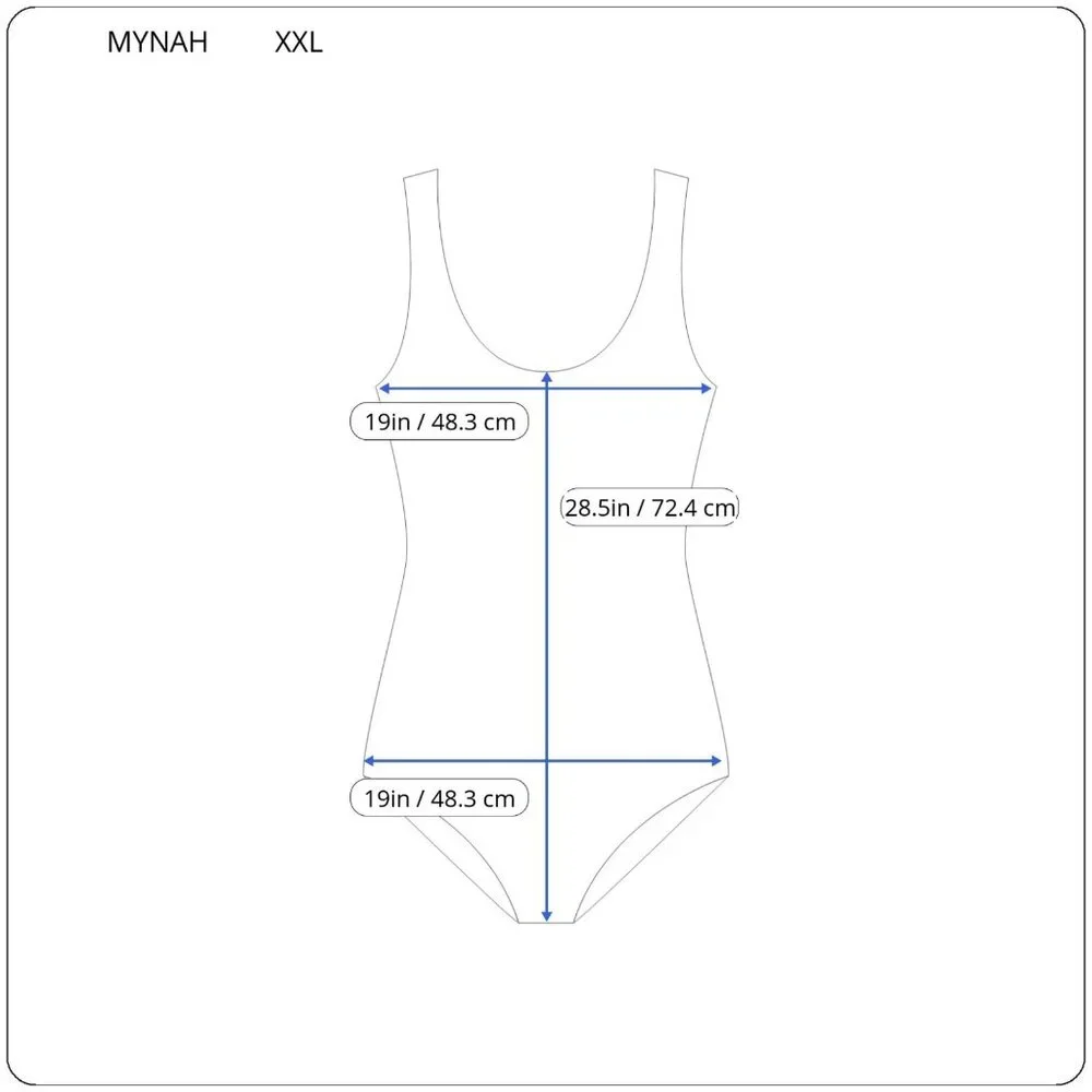 Mynah Womens Swimsuit XXL One Piece Open Back Pink Tropical Ruffle FLO69E